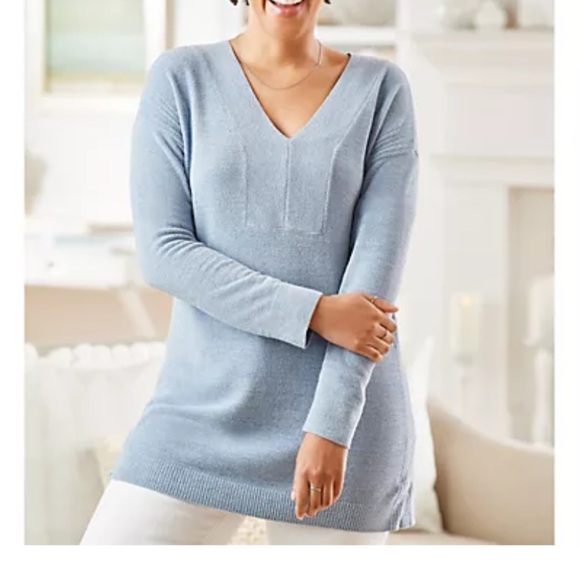 Barefoot Dreams CozyChic Ultra Lite V-Neck Tunic - Picture 2 of 6